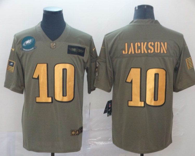 Men's Philadelphia Eagles Desean Jackson #10 Brown Jersey