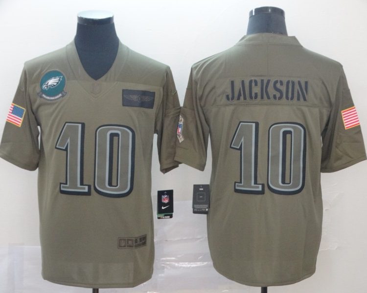 Men's Philadelphia Eagles Desean Jackson #10 Brown Jersey