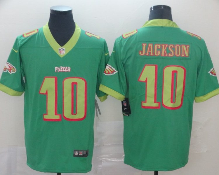 Men's Philadelphia Eagles Desean Jackson #10 Green Jersey City Edition