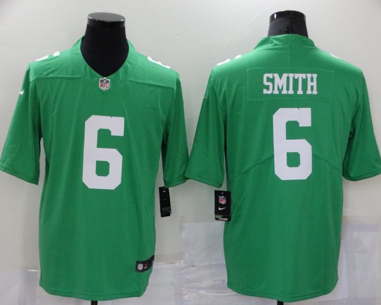 Men's Philadelphia Eagles DeVonta Smith #6 Green Jersey