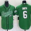 Men's Philadelphia Eagles DeVonta Smith #6 Kelly Green Jersey Joint Edition