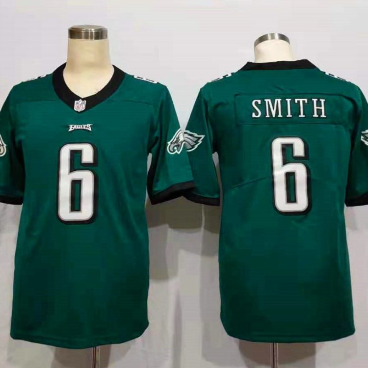 Men's Philadelphia Eagles DeVonta Smith #6 Midnight Green Jersey