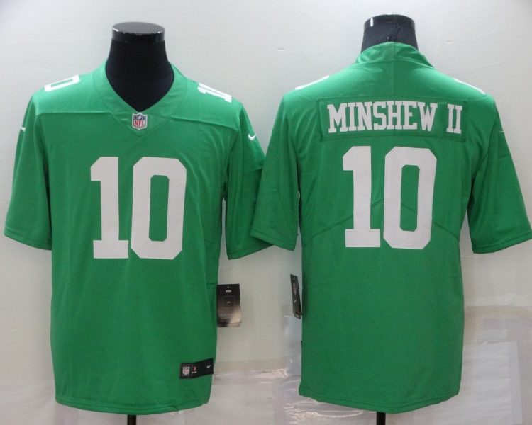 Men's Philadelphia Eagles Gardner Minshew II #10 Kelly Green Jersey