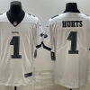 Men's Philadelphia Eagles Jalen Hurts #1 White Jersey