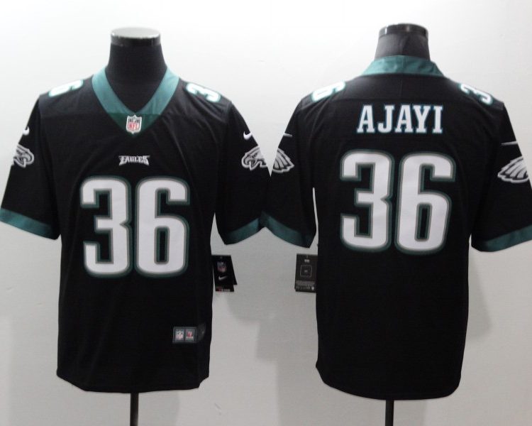 Men's Philadelphia Eagles Jay Ajayi #36 Black Jersey