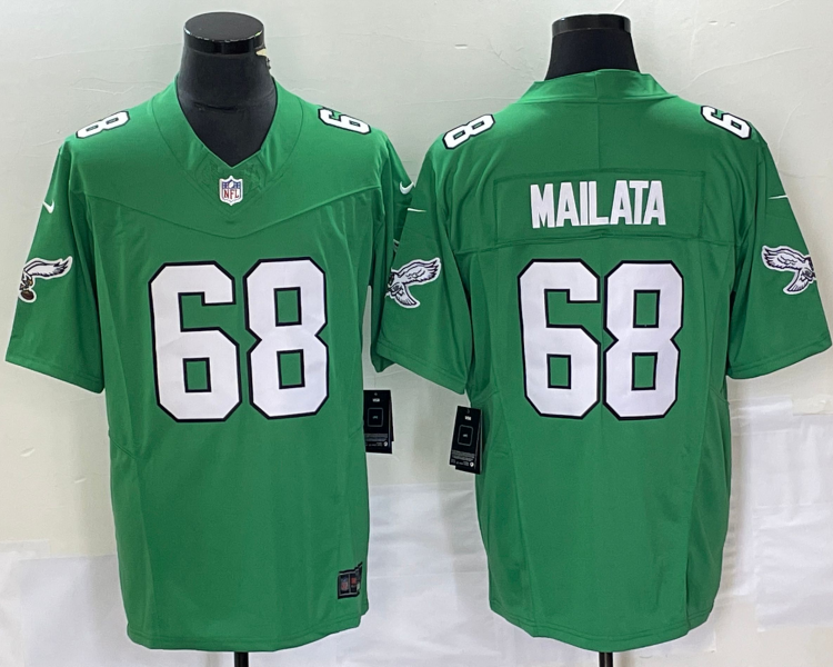 Men's Philadelphia Eagles Jordan Mailata #68 Kelly Green Jersey
