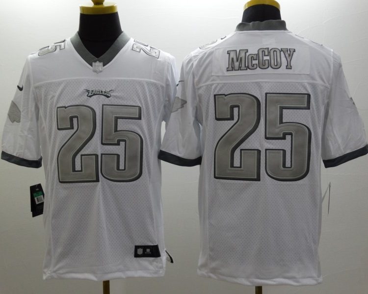 Men's Philadelphia Eagles LeSean McCoy #25 White Jersey