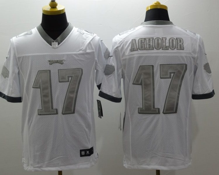 Men's Philadelphia Eagles Nelson Agholor #17 White Jersey