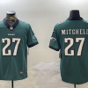 Men's Philadelphia Eagles Quinyon Mitchell #27 Midnight Green Jersey