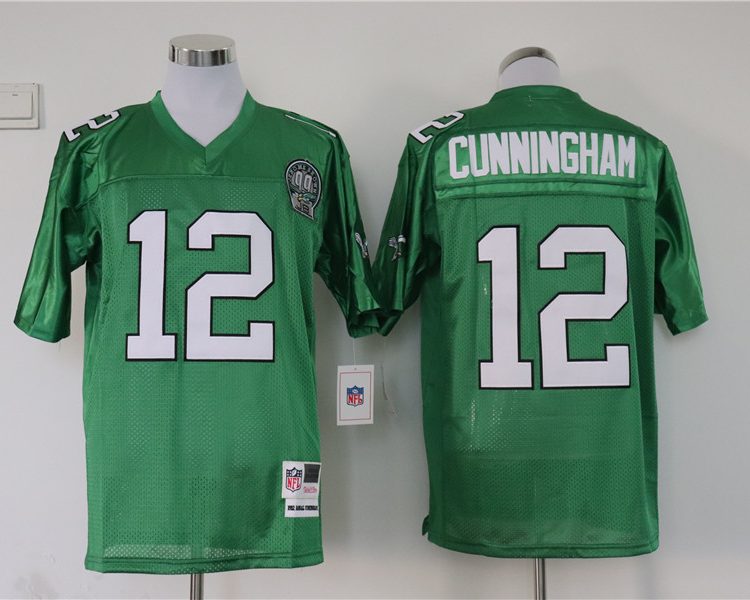 Men's Philadelphia Eagles Randall Cunningham Mitchell & Ness Kelly Green Legacy Jersey