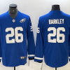 Men's Philadelphia Eagles Saquon Barkley #26 Blue Jersey