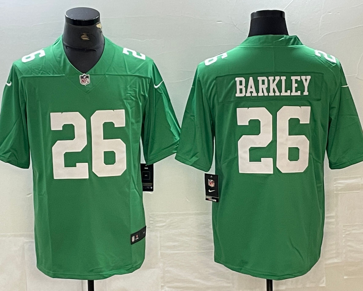 Men's Philadelphia Eagles Saquon Barkley #26 Kelly Green Jersey