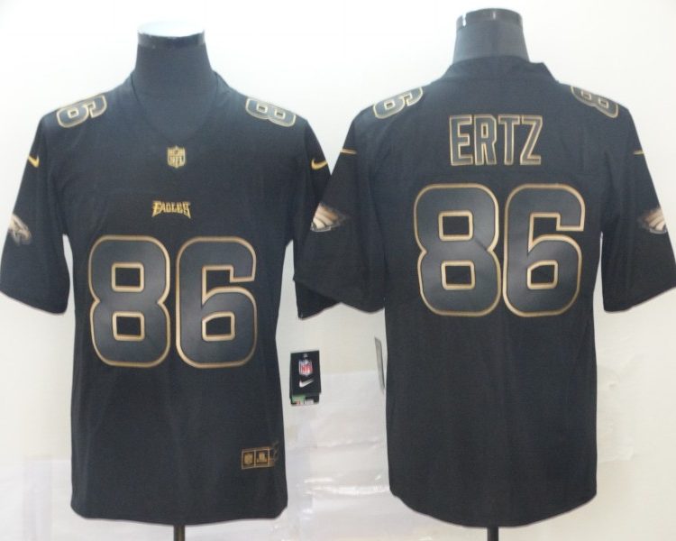 Men's Philadelphia Eagles Zach Ertz #86 Black Team Jersey
