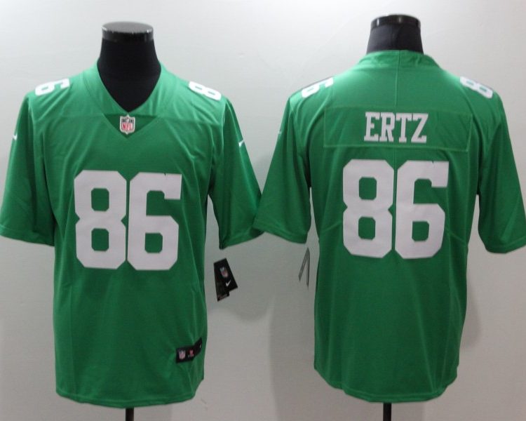 Men's Philadelphia Eagles Zach Ertz #86 Green Jersey City edition