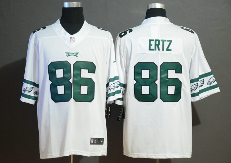 Men's Philadelphia Eagles Zach Ertz #86 White Jersey