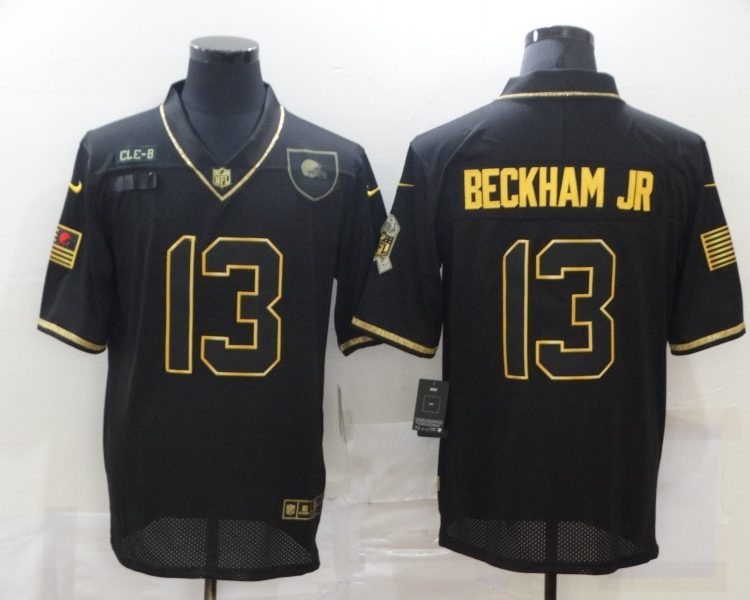 Men's Cleveland Browns #13 Odell Beckham Jr. Black Jersey