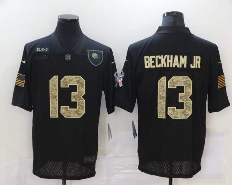 Men's Cleveland Browns #13 Odell Beckham Jr. Black Jersey