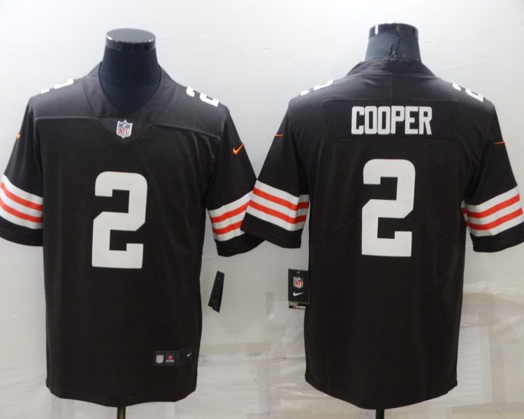 Men's Cleveland Browns Amari Cooper #2 Brown Jersey