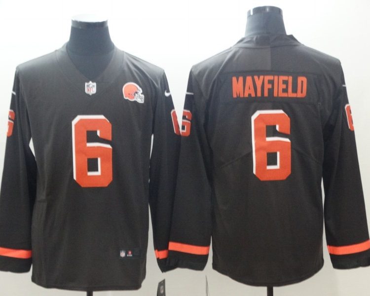 Men's Cleveland Browns Baker Mayfield #6 Brown Jersey