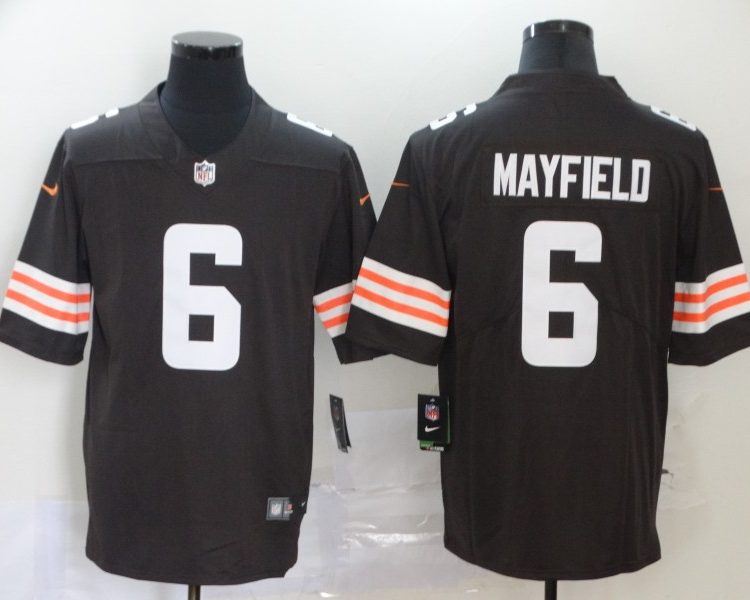 Men's Cleveland Browns Baker Mayfield #6 Brown Jersey