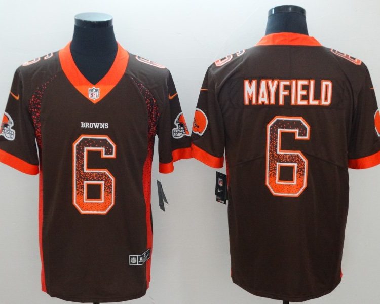 Men's Cleveland Browns Baker Mayfield Brown Jersey