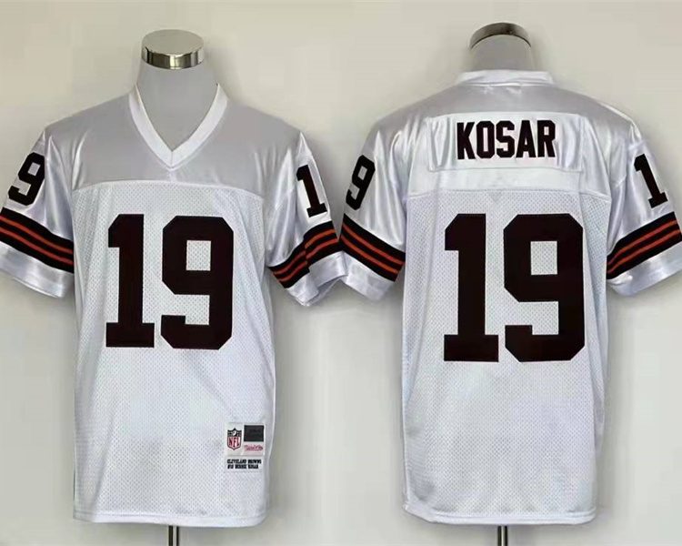 Men's Cleveland Browns Bernie Kosar Mitchell & Ness White Legacy Jersey