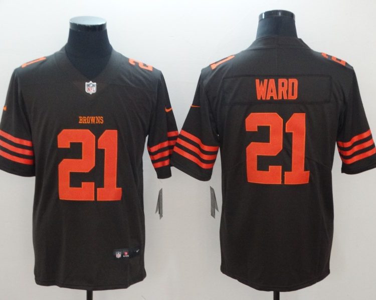 Men's Cleveland Browns Denzel Ward Brown Legend Jersey