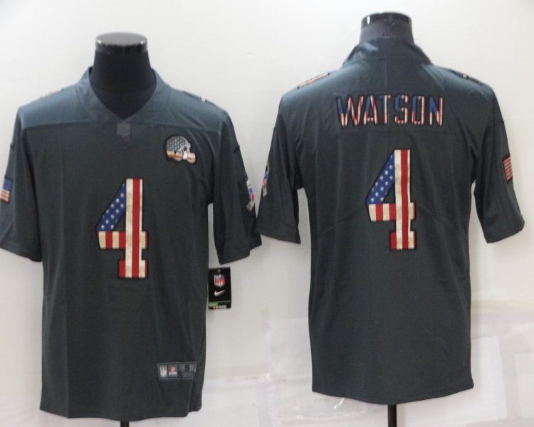 Men's Cleveland Browns Deshaun Watson #4 Black Jersey