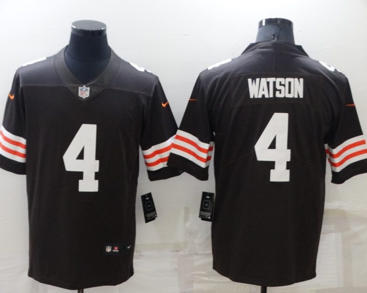 Men's Cleveland Browns Deshaun Watson #4 Brown Legend Jersey
