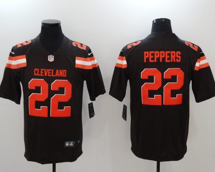 Men's Cleveland Browns Jabrill Peppers #22 Brown Jersey