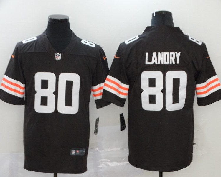 Men's Cleveland Browns Jarvis Landry #80 Brown Jersey