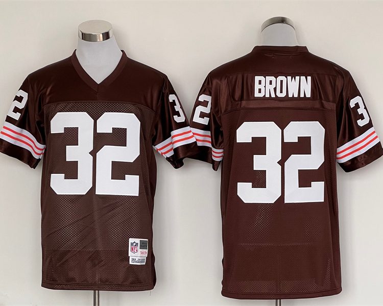 Men's Cleveland Browns Jim Brown Mitchell & Ness Brown Legacy Jersey