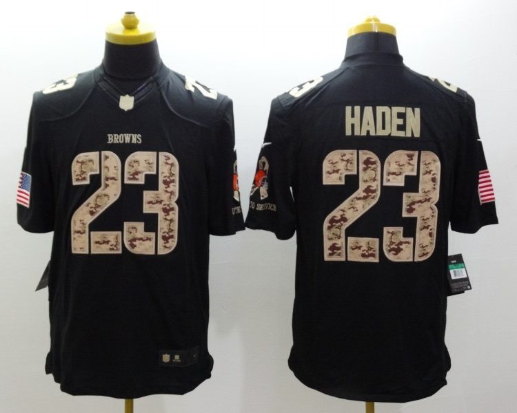 Men's Cleveland Browns Joe Haden #23 Black Jersey