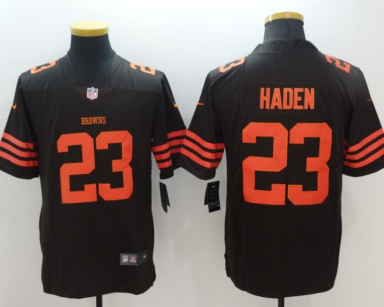 Men's Cleveland Browns Joe Haden #23 Brown Jersey