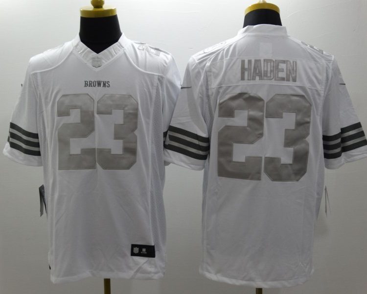 Men's Cleveland Browns Joe Haden #23 White Jersey