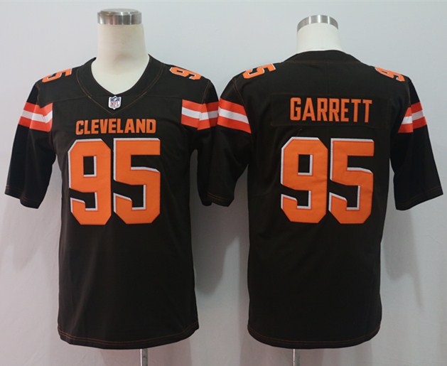Men's Cleveland Browns Myles Garrett #95 Brown Jersey