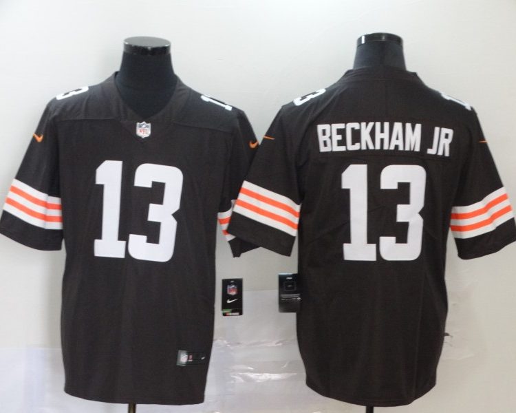 Men's Cleveland Browns Odell Beckham Jr. #13 Brown Jersey