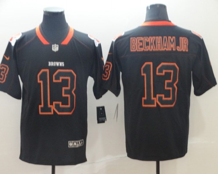 Men's Cleveland Browns Odell Beckham Jr. Black Authentic Jersey