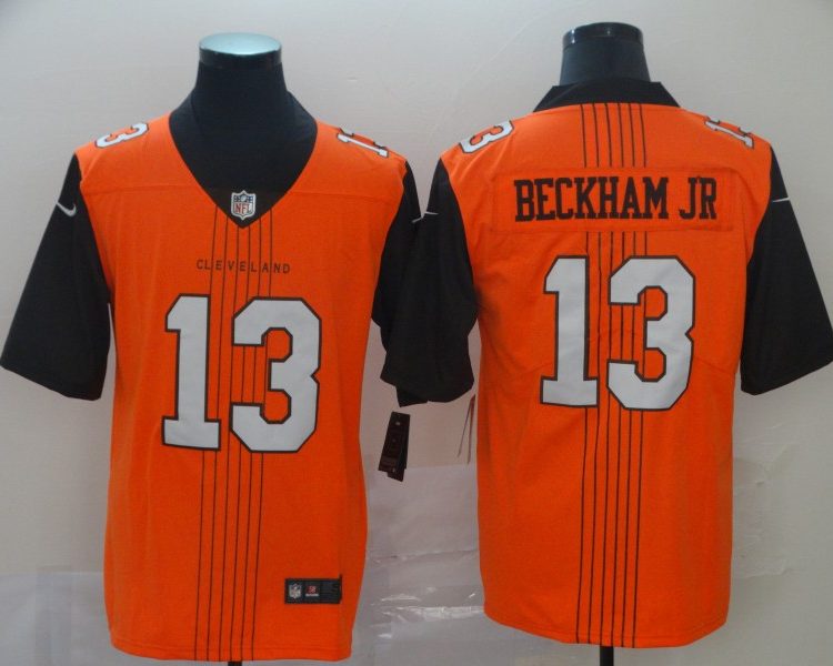 Men's Cleveland Browns Odell Beckham Jr. Orange City Edition Jersey