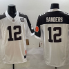 Men's Cleveland Browns Shedeur Sanders #12 White Jersey
