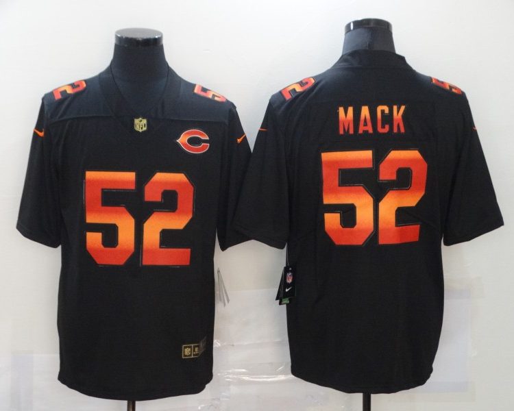 Men's Chicago Bears #52 Khalil Mack Black Jersey
