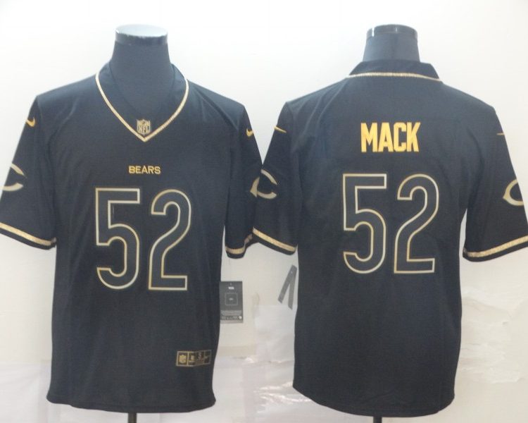 Men's Chicago Bears #52 Khalil Mack Black Team Jersey