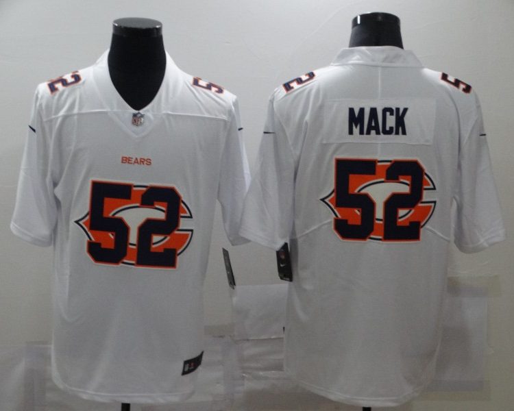 Men's Chicago Bears #52 Khalil Mack White Jersey