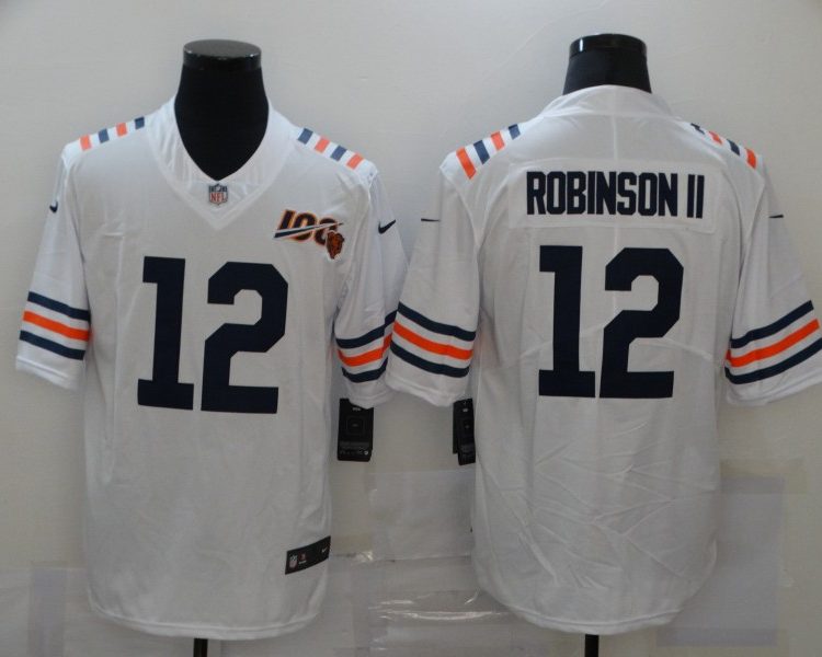Men's Chicago Bears Allen Robinson II #12 White Jersey