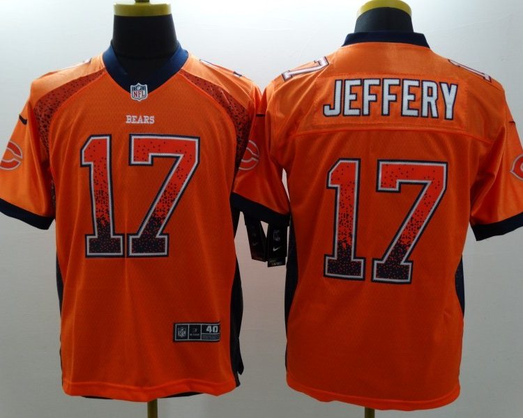 Men's Chicago Bears Alshon Jeffery #17 Orange Jersey