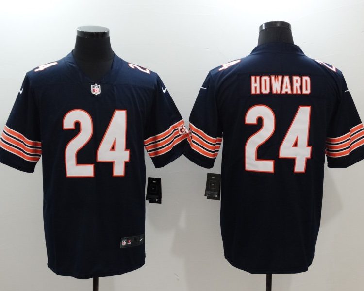Men's Chicago Bears Jordan Howard #24 Navy Jersey