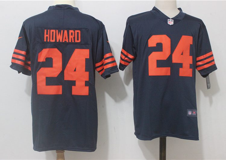 Men's Chicago Bears Jordan Howard #24 Navy Jersey