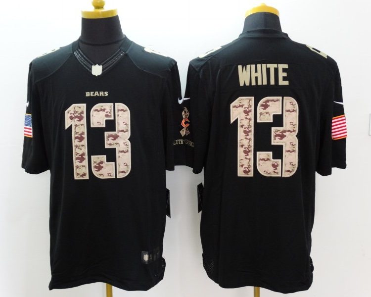 Men's Chicago Bears Kevin White #13 Black Jersey