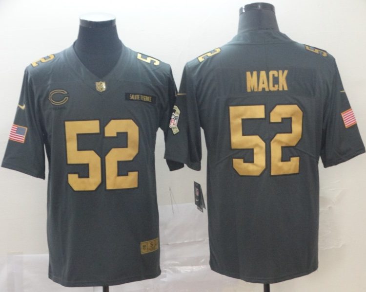 Men's Chicago Bears Khalil Mack #52 Black Team Jersey