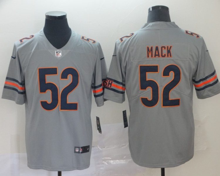 Men's Chicago Bears Khalil Mack #52 Gray Jersey